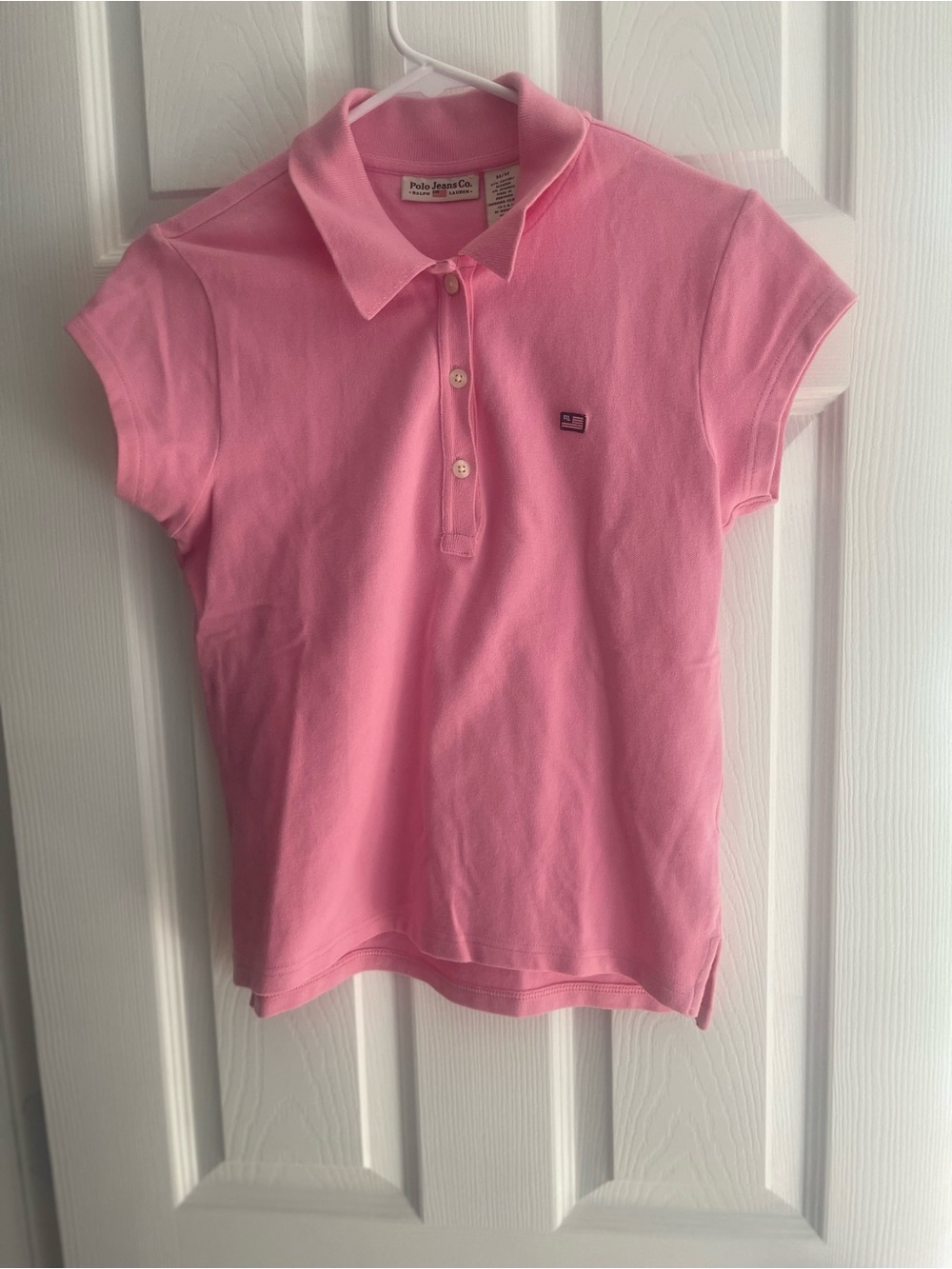 Polo Jeans Co. Ralph Lauren Pink Polo Shirt Women’s M Y2K Preppy